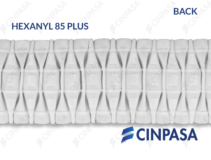  Transparent Hexanyl decorative pleat tape 